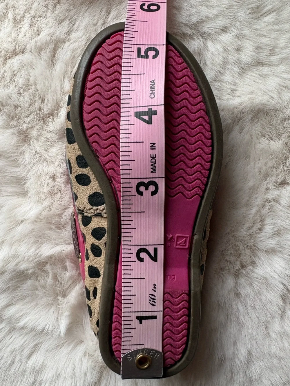 Sperry Top Siders Boat Shoe Leopard and Pink
